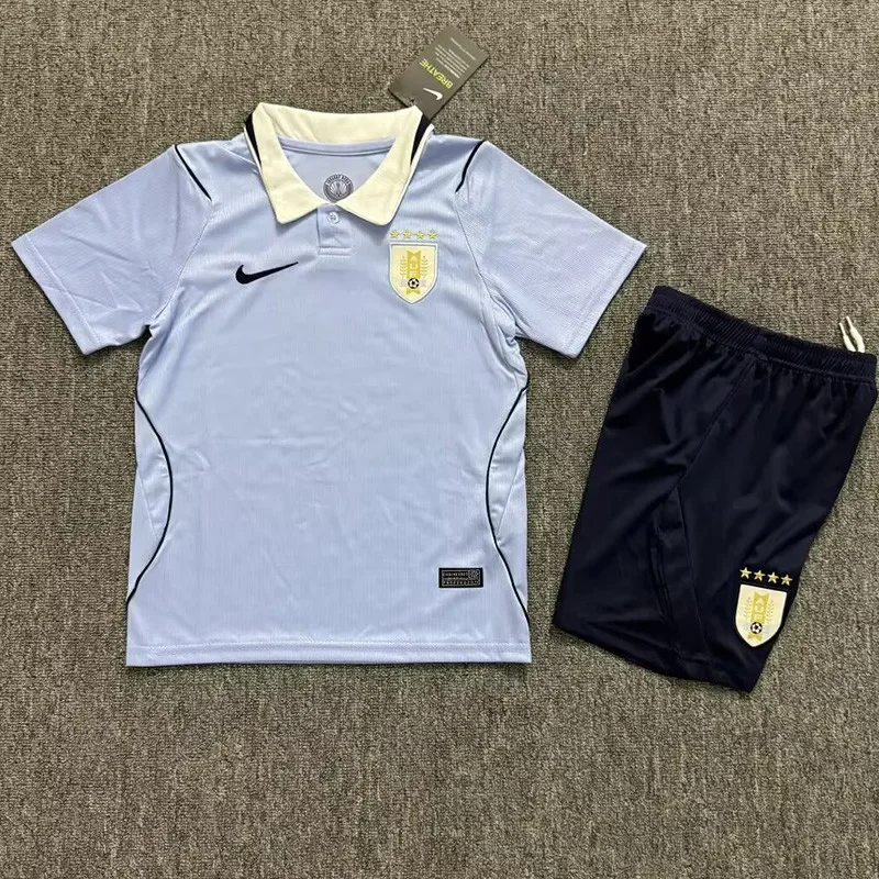 2026-27 Kids Uruguay Home Soccer Jersey