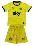 2026-27 kids Ireland Yellow Goalkeeper Soccer Jersey