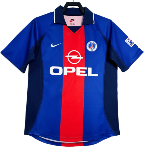 2000-01 mens PSG home Retro blue Soccer Jersey