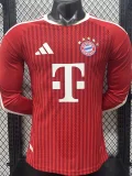 2026-27  Bayern Munich Home Long Sleeve Player Version Soccer Jersey