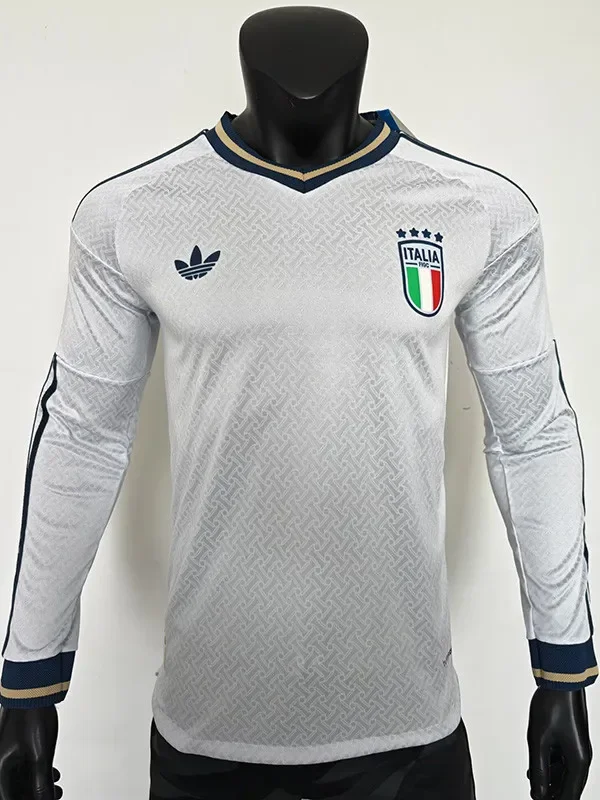 2026-27 Italy Away Long Sleeve Player Version Soccer Jersey