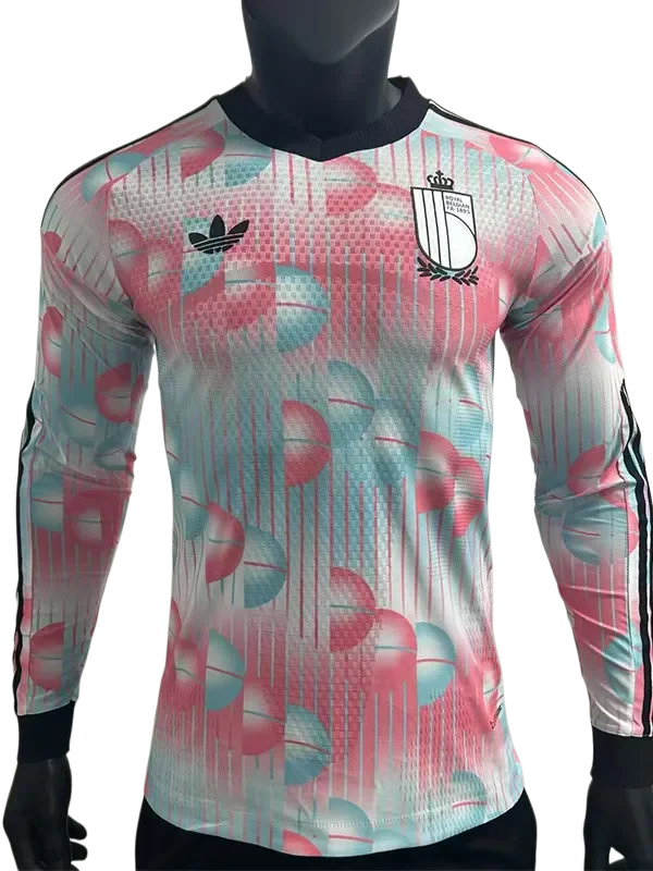 2026-27 Belgium Away Long Sleeve Player Version Soccer Jersey