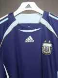 2006 Argentina Away Player Version  Retro Soccer Jersey