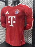 2026-27  Bayern Munich Home Long Sleeve Player Version Soccer Jersey