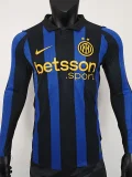 2026-27 Inter Milan Home Long Sleeve Player Version Soccer Jersey