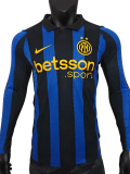 2026-27 Inter Milan Home Long Sleeve Player Version Soccer Jersey