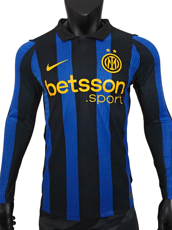 2026-27 Inter Milan Home Long Sleeve Player Version Soccer Jersey