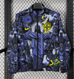2026-27 Brazil  black purple Double Sided Windbreaker