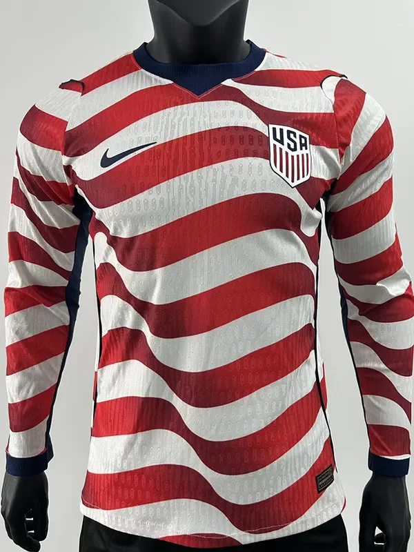 2026-27 USA Home Long Sleeve Player Version Soccer Jersey