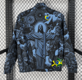 2026-27 Brazil  black purple Double Sided Windbreaker