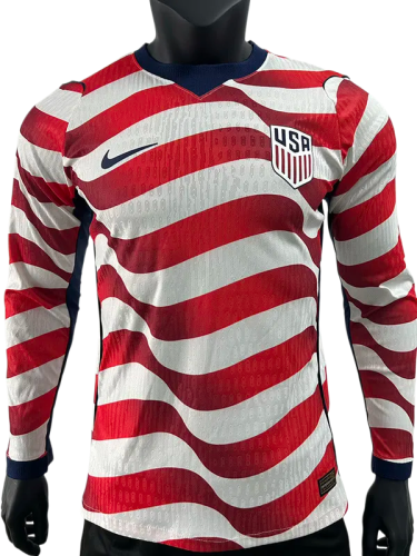 2026-27 USA Home Long Sleeve Player Version Soccer Jersey