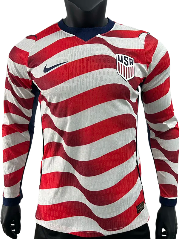 2026-27 USA Home Long Sleeve Player Version Soccer Jersey