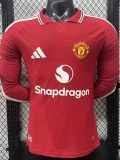 2026-27 Manchester United Home Long Sleeve Player Version Soccer Jersey