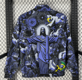 2026-27 Brazil  black purple Double Sided Windbreaker