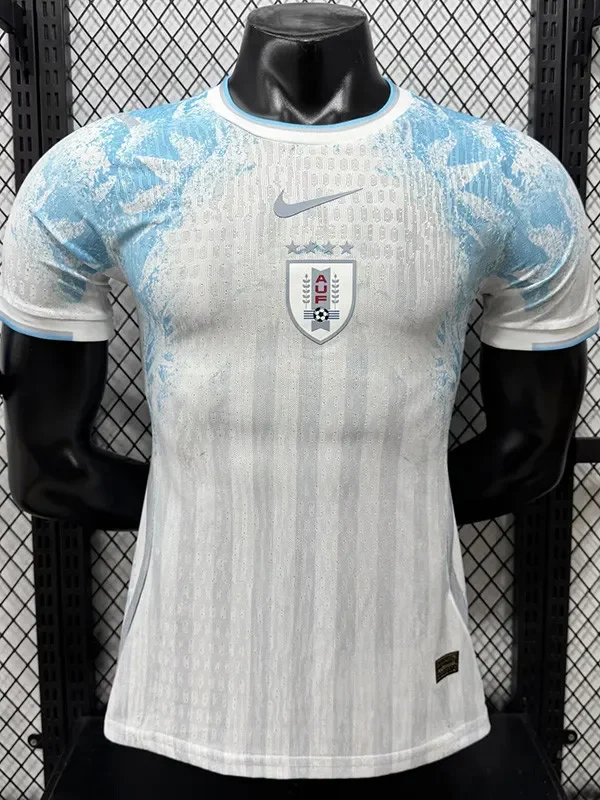2026-27 Uruguay White Blue Special Edition Player Version Soccer Jersey