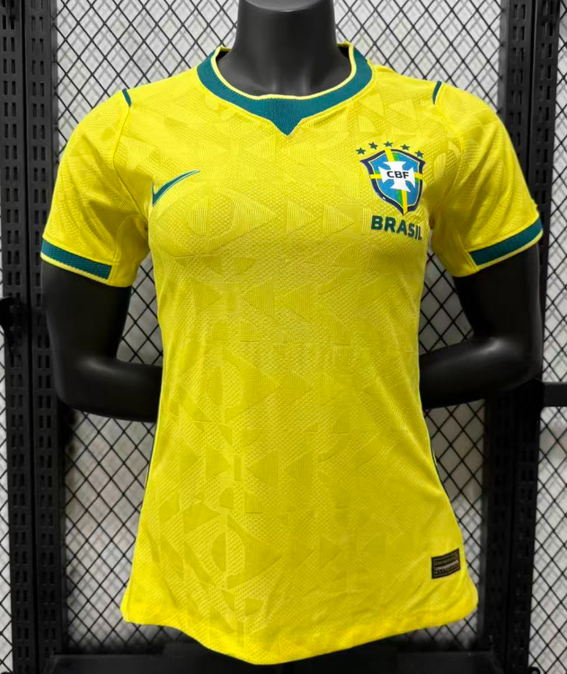 2026-27 Women  Brazil home yellow Player version soccer jersey