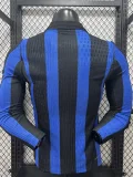 2026-27 Inter Milan Home Long Sleeve Player Version Soccer Jersey