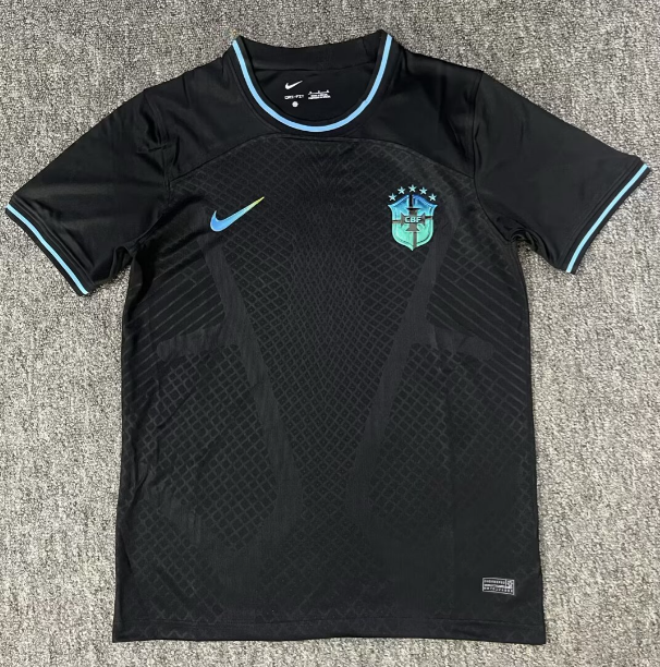 2025-26 Mens Brazil  black soccer jersey