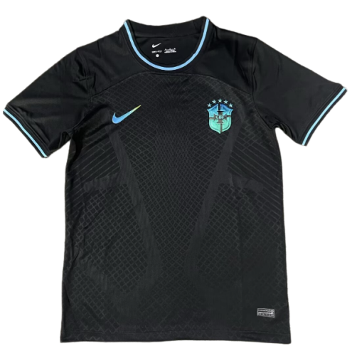 2025-26 Mens Brazil  black soccer jersey