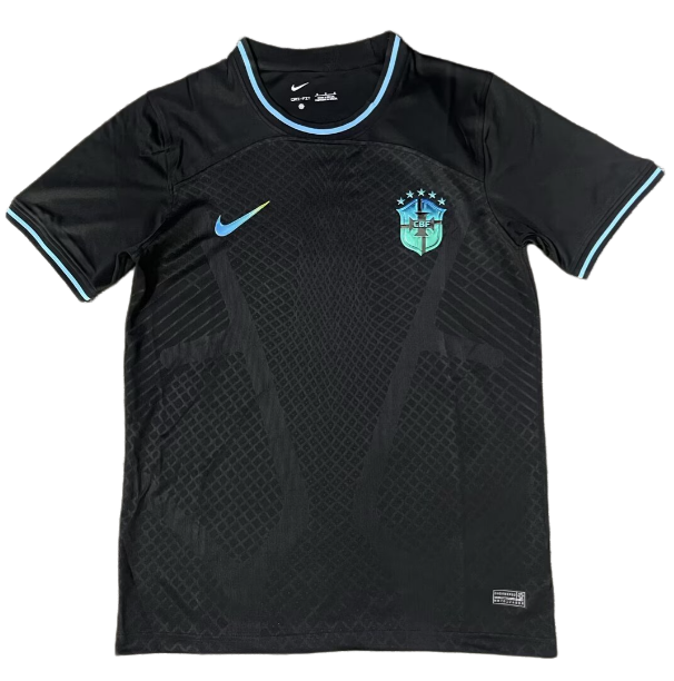 2025-26 Mens Brazil  black soccer jersey