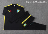 2026-27 Mens Brazil Black Half Pull Tracksuit  B26035#