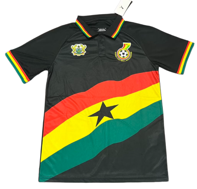 2026-27 Ghana Polo Black Fans soccer jersey