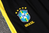2026-27 Mens Brazil Black Half Pull Tracksuit  B26035#