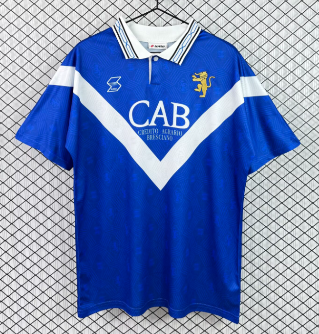 1992-1993 Brescia Home Retro blue Soccer Jersey