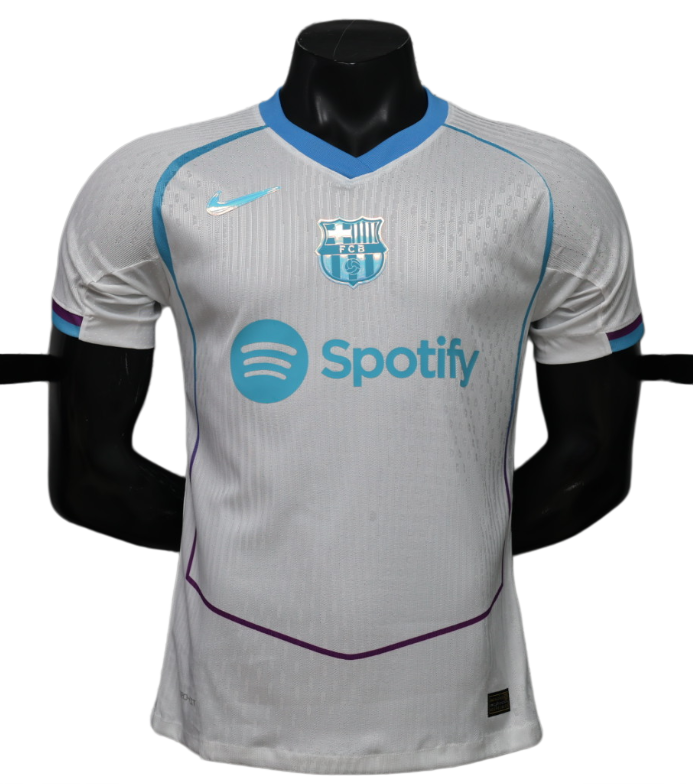 2026-27  Barcelona  white Special Edition Player Version Soccer Jersey