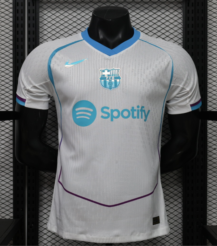 2026-27  Barcelona  white Special Edition Player Version Soccer Jersey