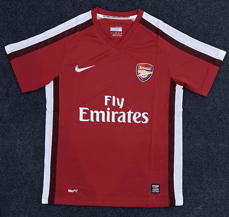 2008-09 Mens Arsenal Retro  home red soccer Jersey
