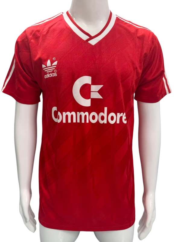 1984-86 Mens Bayern Munich Retro  hone red soccer  Jersey