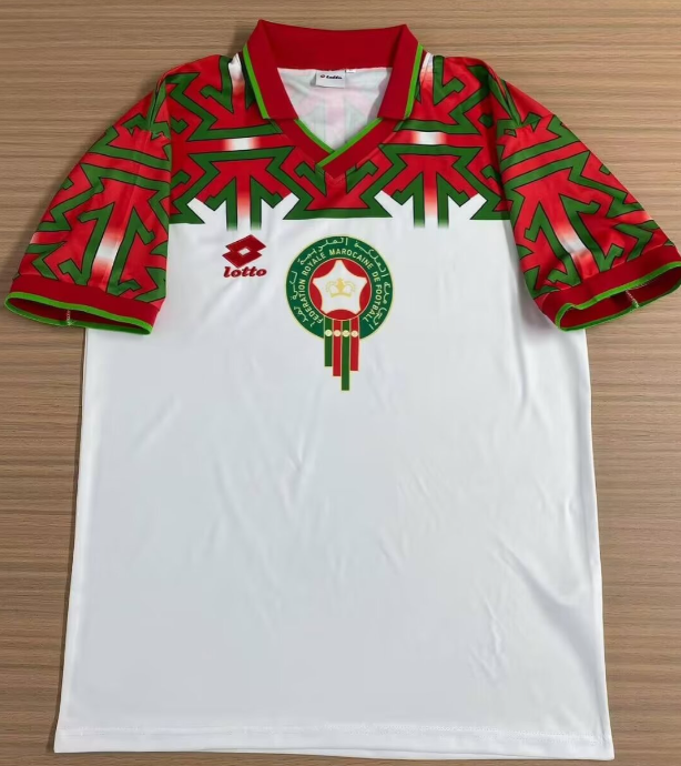 1994-95 Mens Morocco Retro third away   soccer Jersey