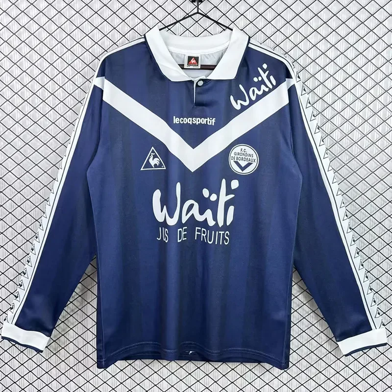 1996-1997 Bordeaux Home Long Sleeve Retro Soccer Jersey
