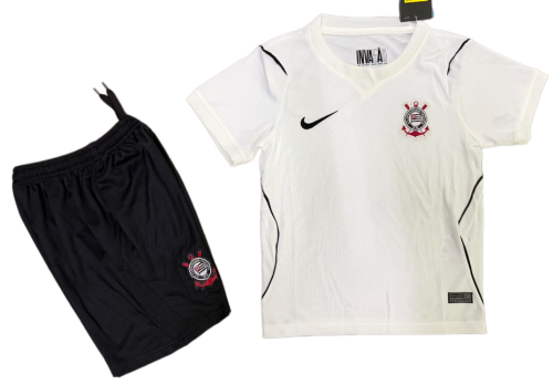 2026-27 Kids Corinthians home white Soccer Jersey