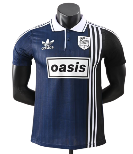 2026-27 Mens Oasis navy blue Polo  Player version soccer jersey