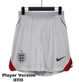 2026-27 England Home Player Version Shorts Pants