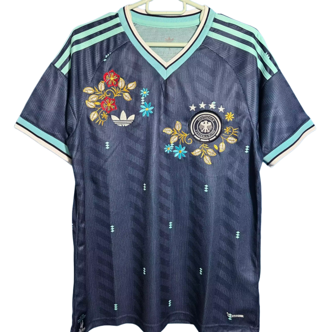 2026-27 Germany blue away floral embroidery soccer jersey