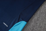 2026-27 Spain royal blue Half Pull Tracksuit B26017#