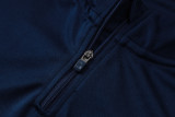 2026-27 Spain royal blue Half Pull Tracksuit B26017#