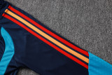 2026-27 Spain royal blue Half Pull Tracksuit B26017#