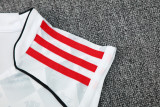 2025-26 Manchester United white vest Training Short Suit