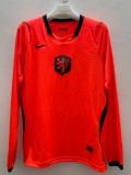 2026-27 Mens Netherlands home long sleeve  soccer jersey