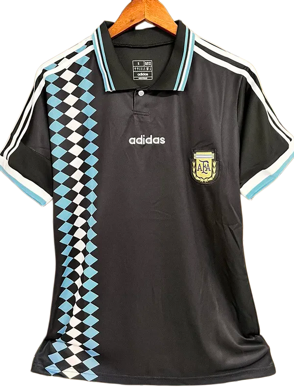 1994 Argentina Black Special Edition Retro Soccer Jersey