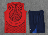 2025-26 Mens PSG red vest short training suit