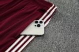 2025-26 Mens Arsenal Wine Red  vest Training Short Suit