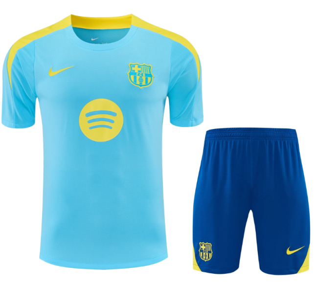 2025-26 Mens Barcelona  blue Training Short Suit