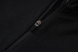 2026-27 Mens Brazil Black Half Pull Tracksuit B26035#