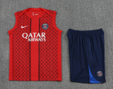 2025-26 Mens PSG red vest short training suit