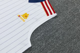 2025-26 Roma White vest Training Short Suit
